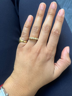 Ring Garter in yellow gold and diamonds