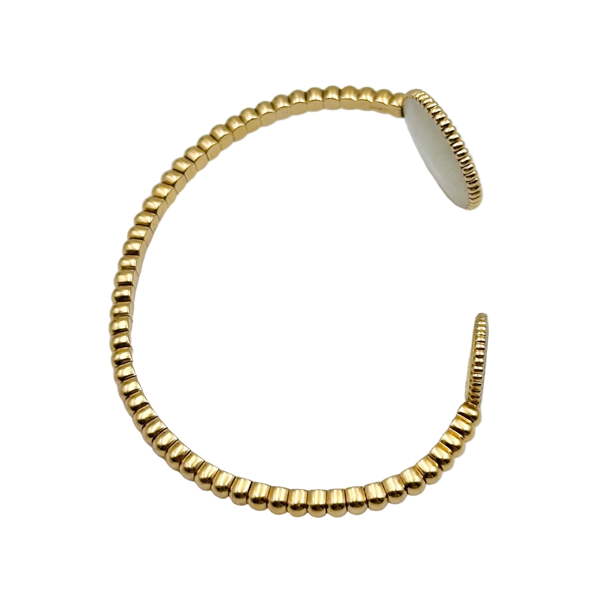 Bracelet Jonc DIOR "Rose des Vents" en or jaune, nacre et diamant