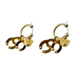 Pair of POMELLATO "Orsetto" earrings in yellow gold