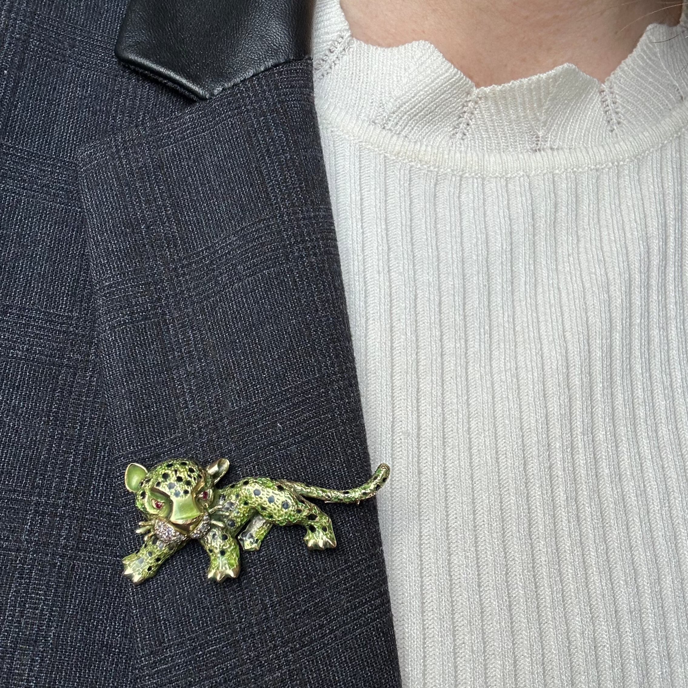 Broche panthère