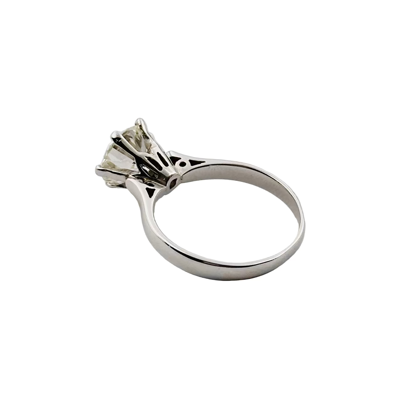 Bague Solitaire en or blanc et diamant