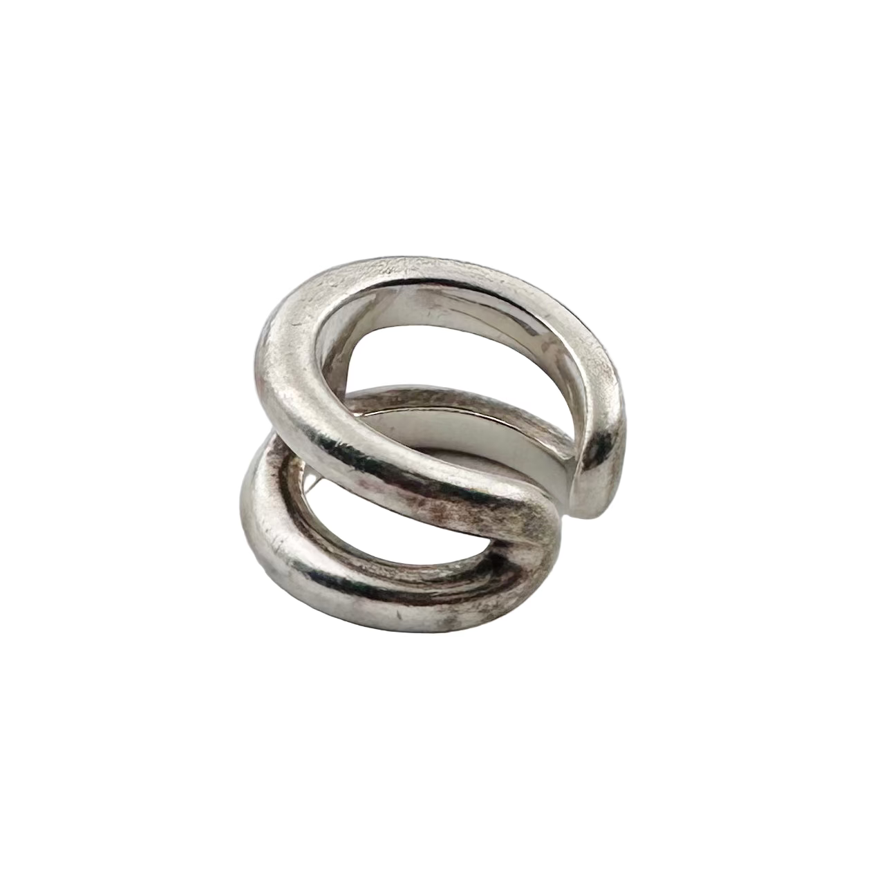 Bague Bandeau HERMÈS "Osmose" en argent
