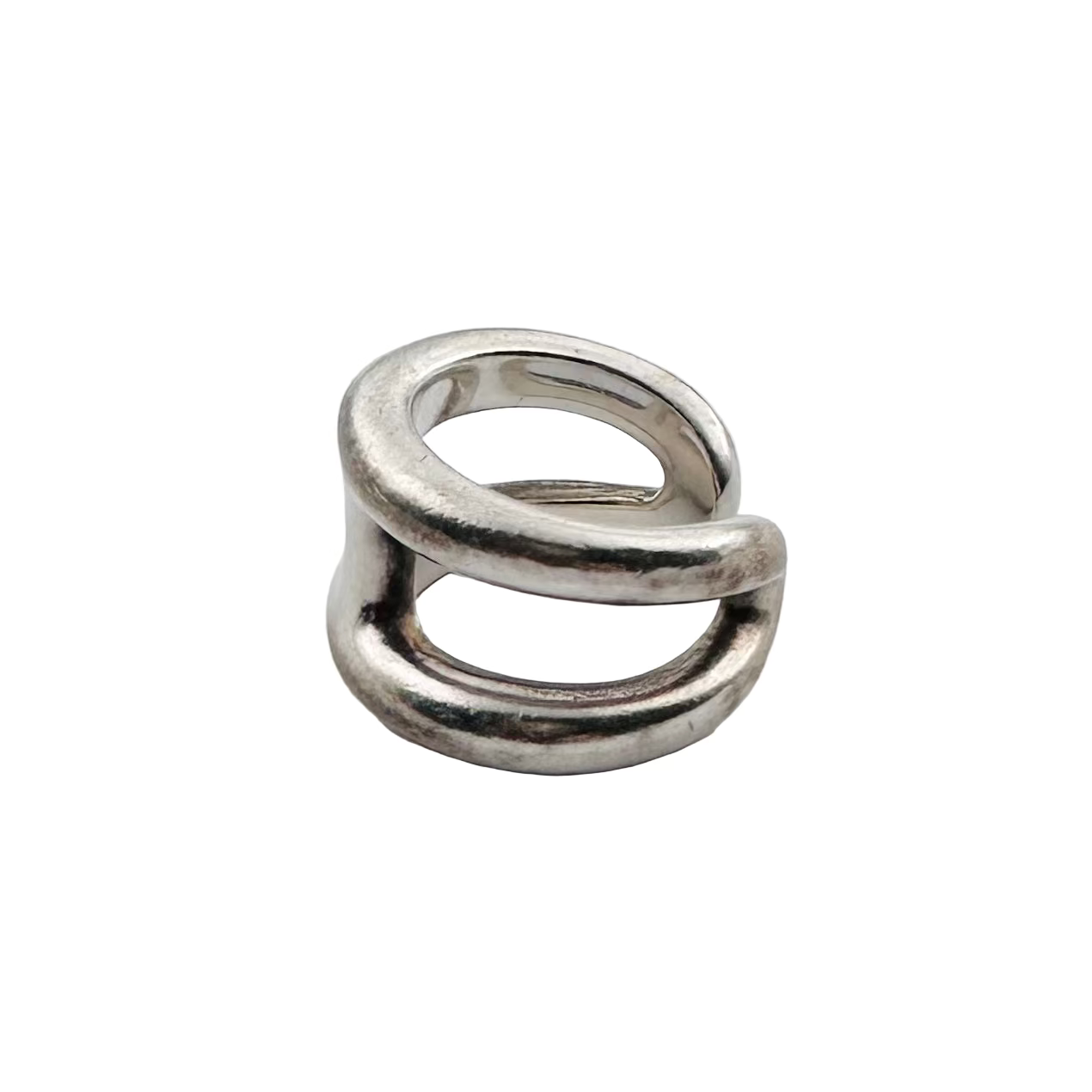 Bague Bandeau HERMÈS "Osmose" en argent