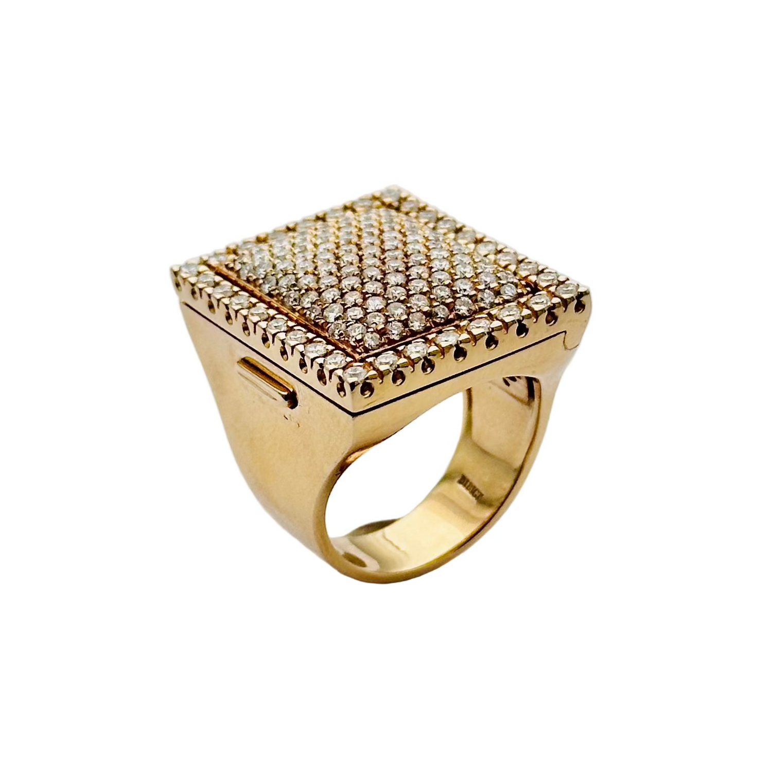 Bague Cocktail interchangeable BIBIGI en or jaune, calcédoine, émeraudes, rubis, saphirs, turquoise et diamants