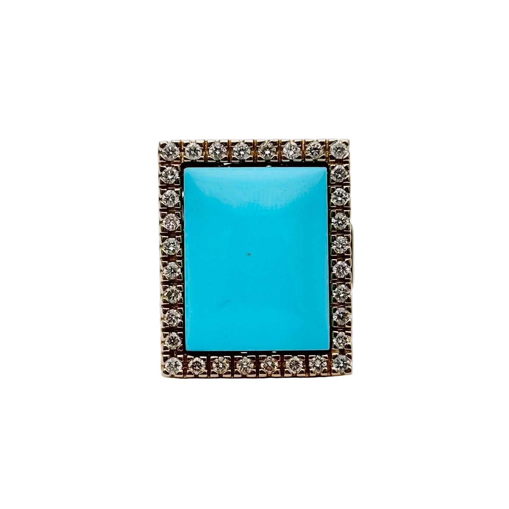 Bague Cocktail interchangeable BIBIGI en or jaune, calcédoine, émeraudes, rubis, saphirs, turquoise et diamants