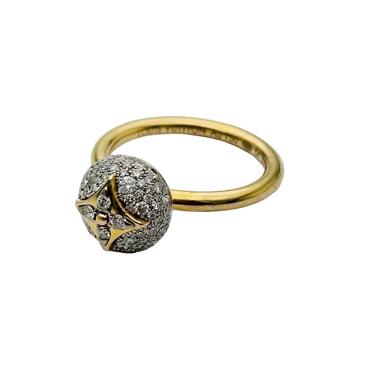 Bague LOUIS VUITTON "B Blossom" en or jaune et diamants