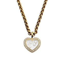 Collier Pendentif CHOPARD Happy Diamonds Icons en or jaune et diamants
