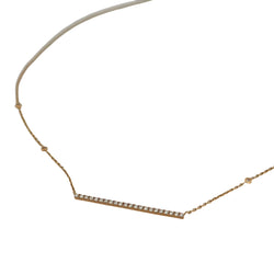 MESSIKA "barrette" necklace in rose gold and diamonds