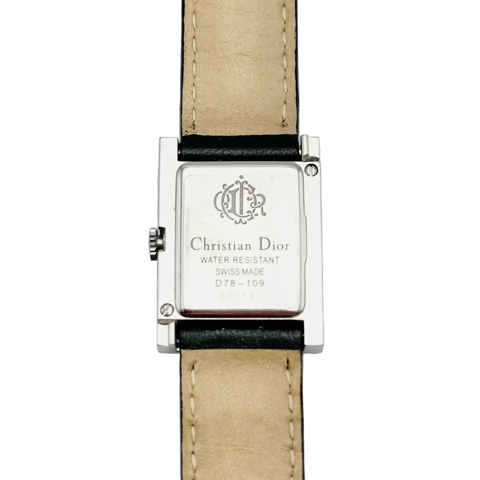 Montre CHRISTIAN DIOR "Maris" en acier, cuir et quartz