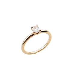 Bague Solitaire en or jaune et diamant