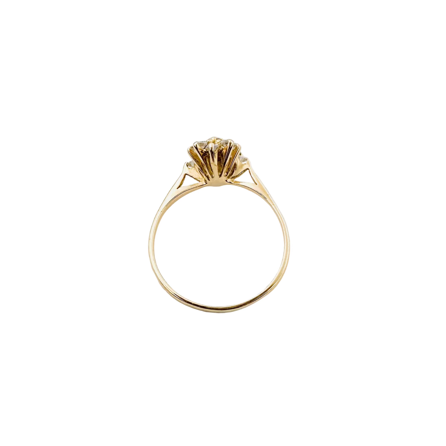 Bague Marquise en or jaune et diamants