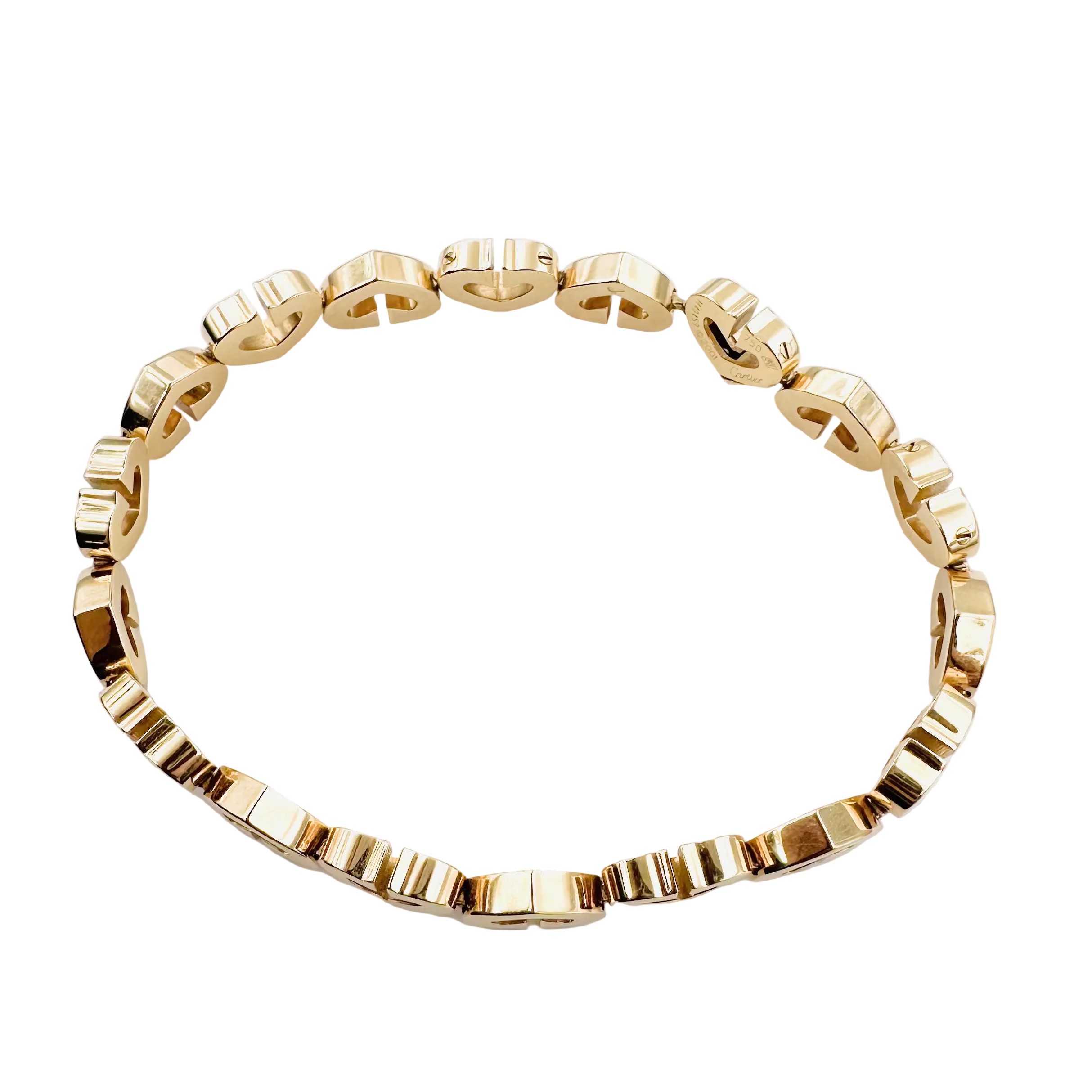 Bracelet Souple CARTIER Coeurs et Symboles en or jaune