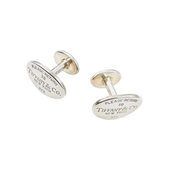Boutons de manchette TIFFANY & CO. Please return to Tiffany & Co. en argent