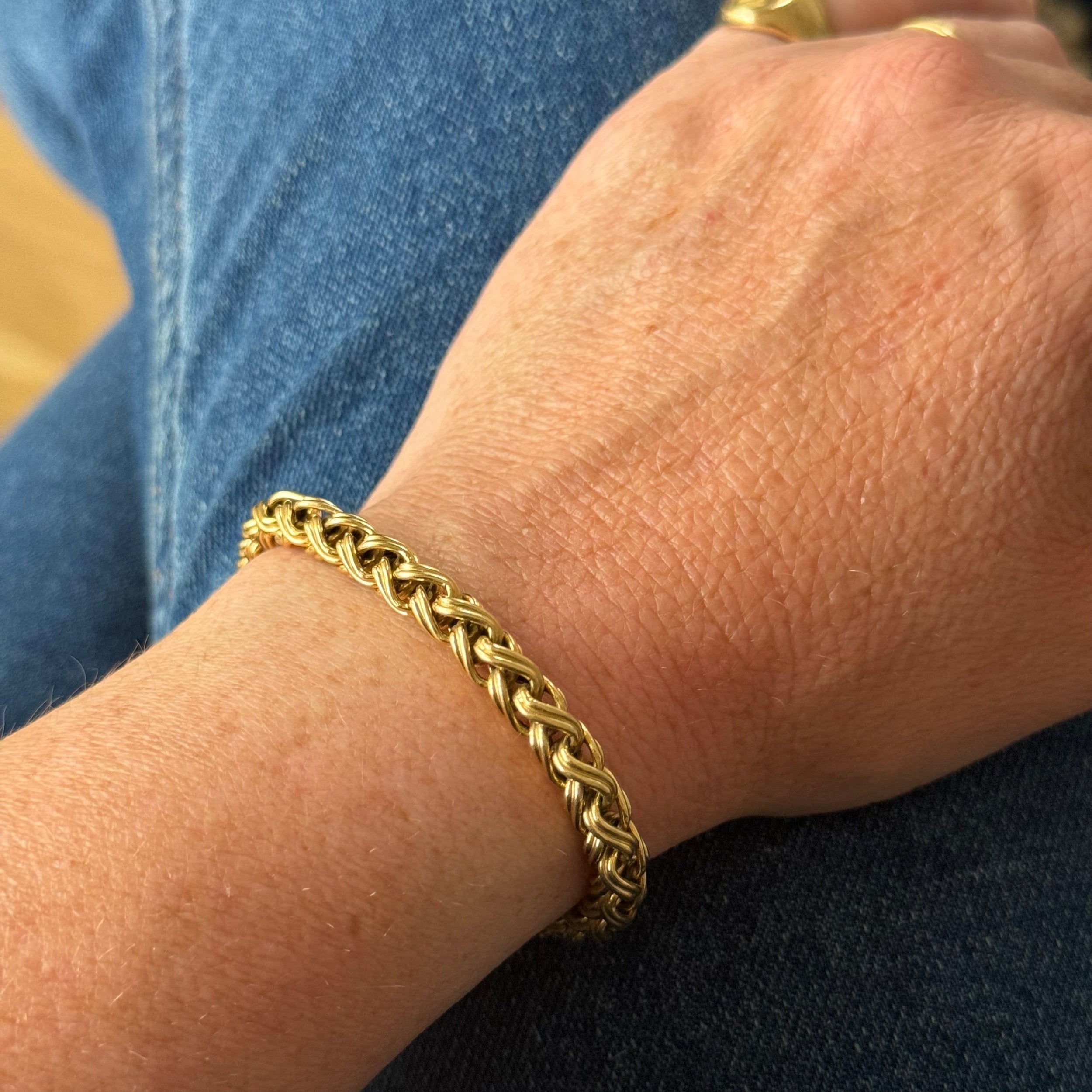 Bracelet à maille palmier