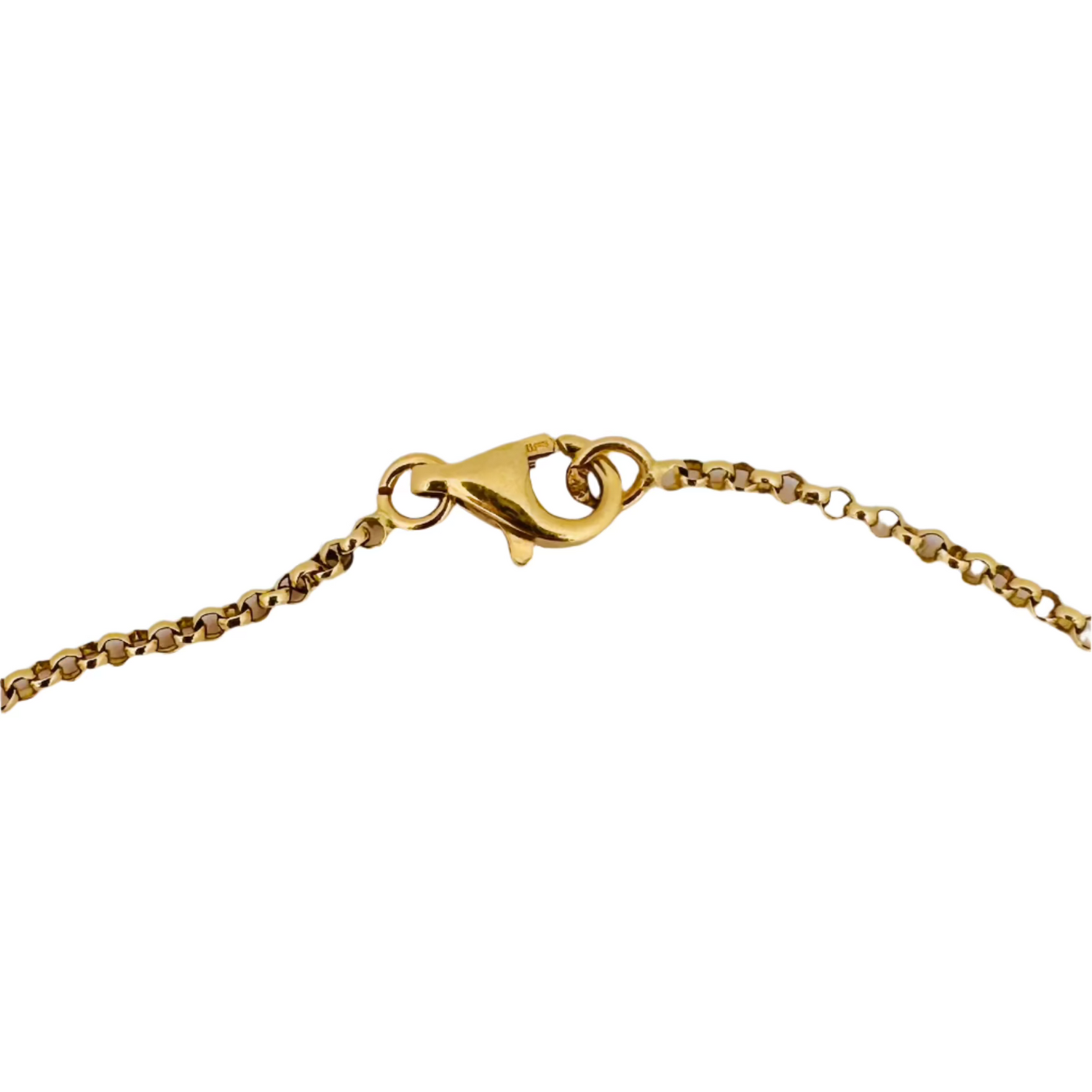 Collier Chaîne en or jaune et pierres fines