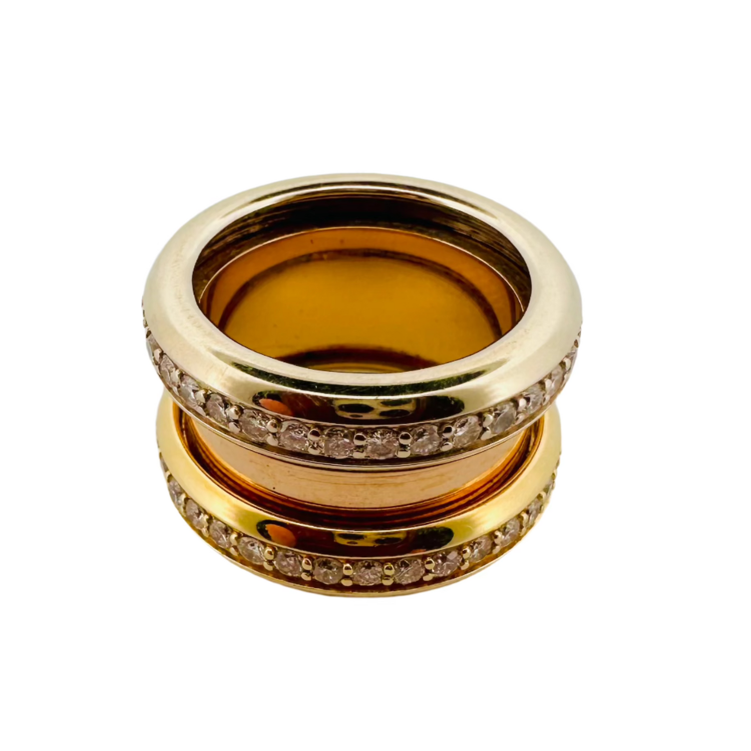 Bague POIRAY à transformation trois ors et diamants