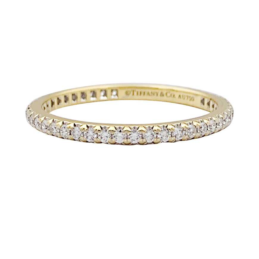 Alliance Tiffany&Co, "Soleste", or jaune, diamants.