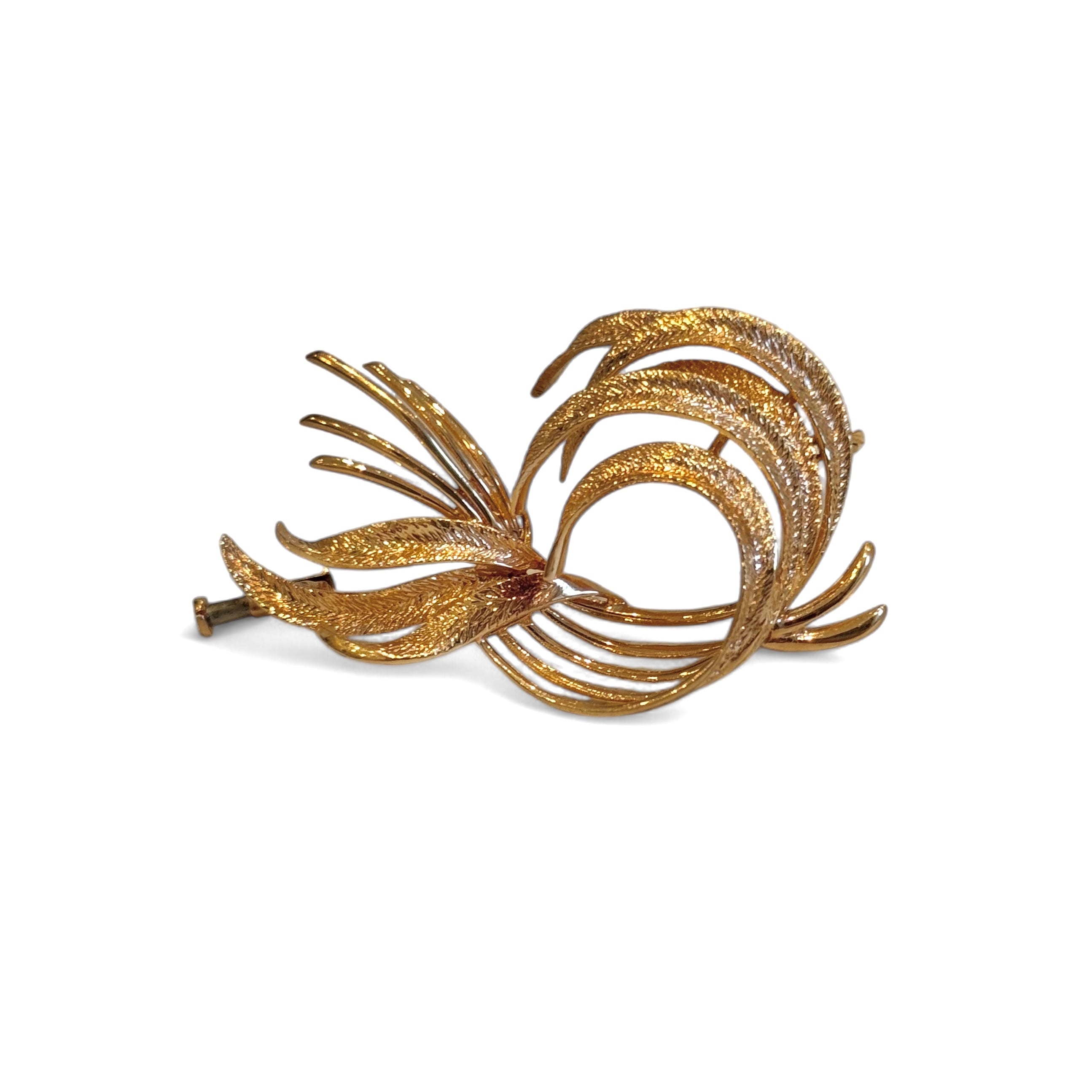 Broche gerbe de plumes