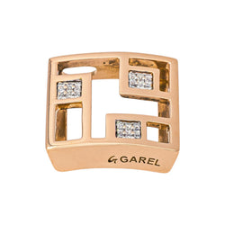 Garel Pendentif  Or rose Diamant