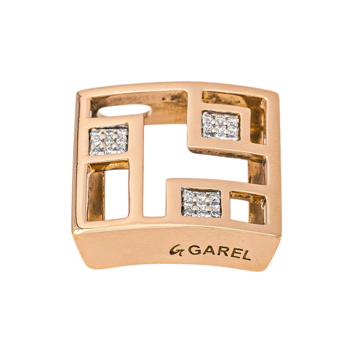 Garel Pendentif  Or rose Diamant
