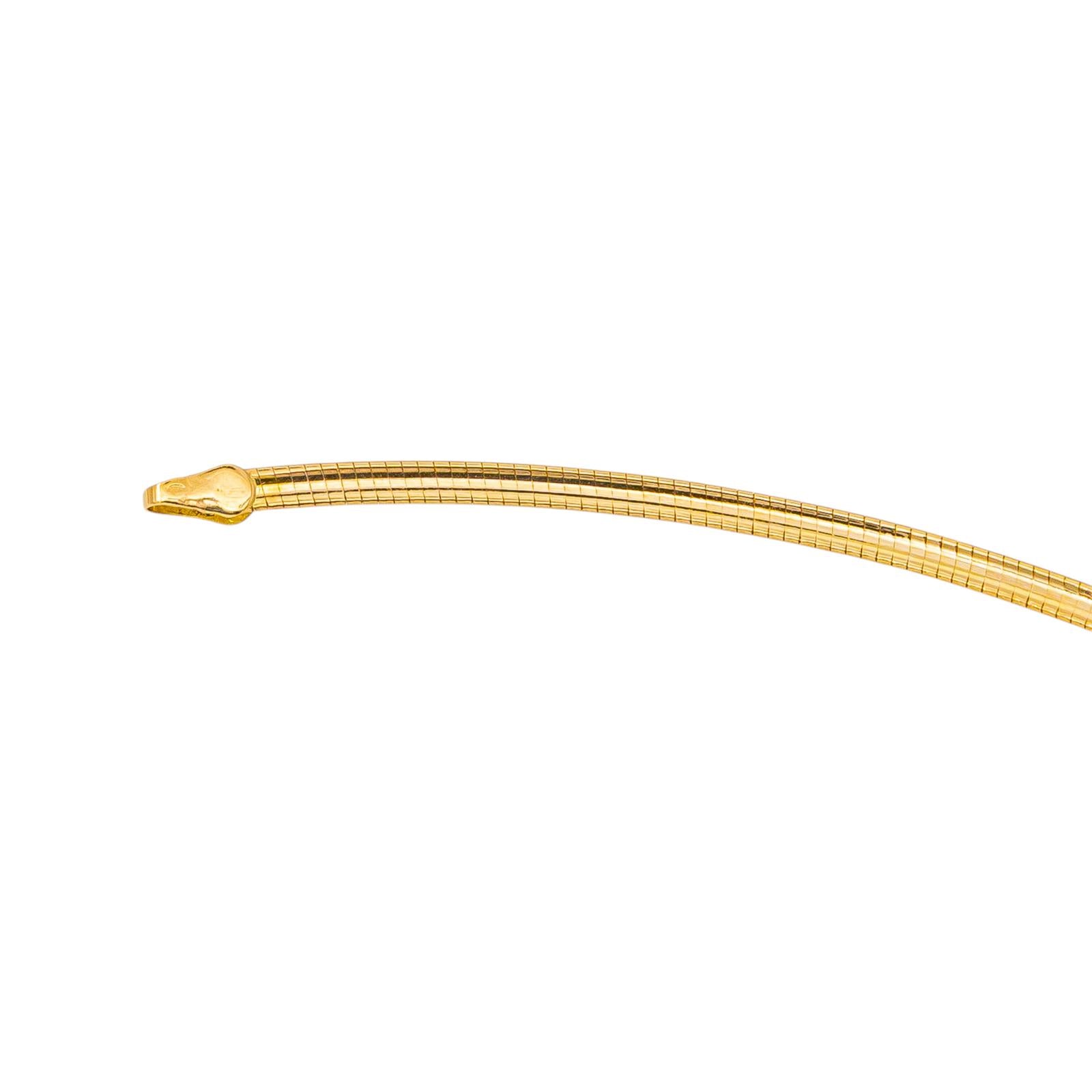 Collier Maille omega Or jaune