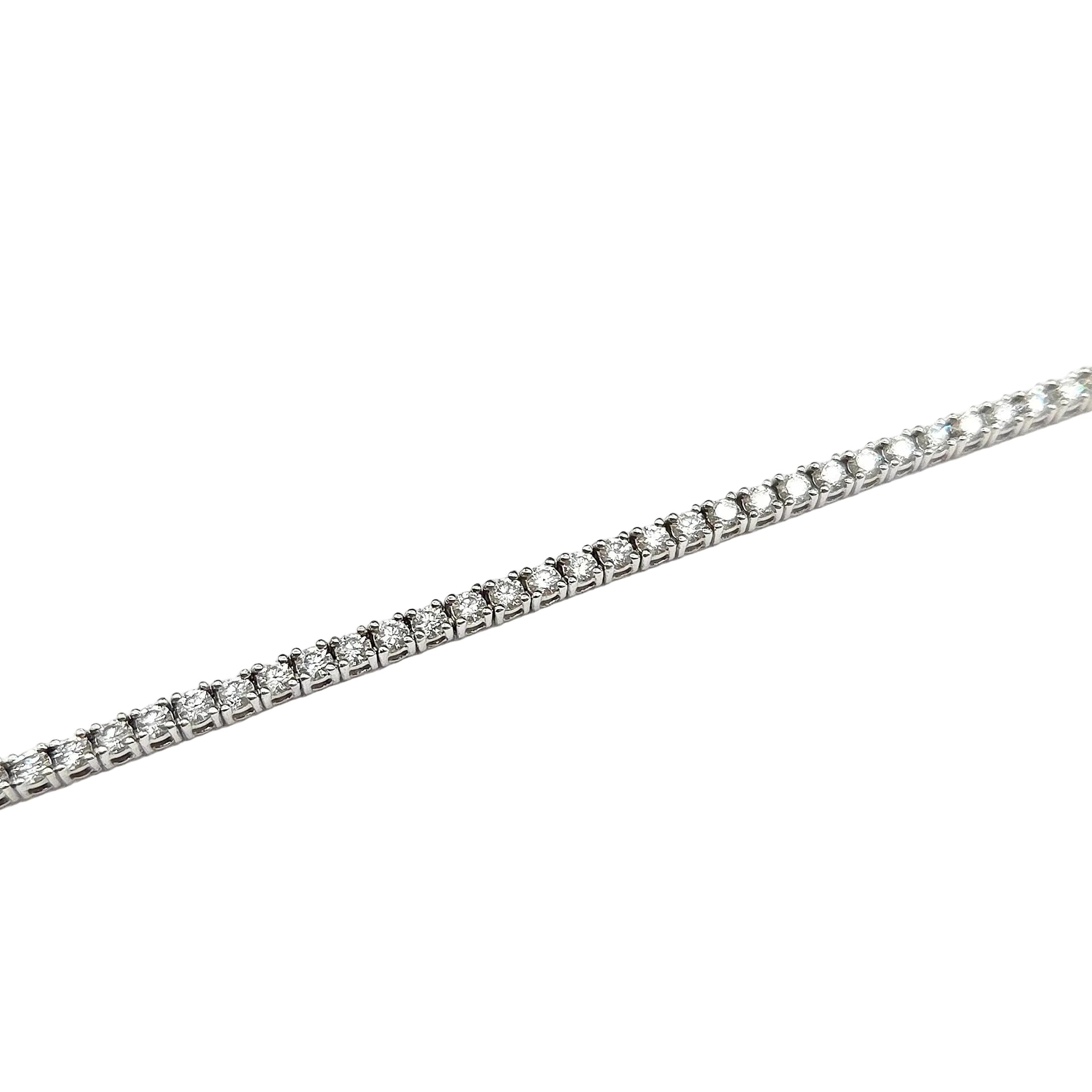 Collier Rivière en or blanc et diamants