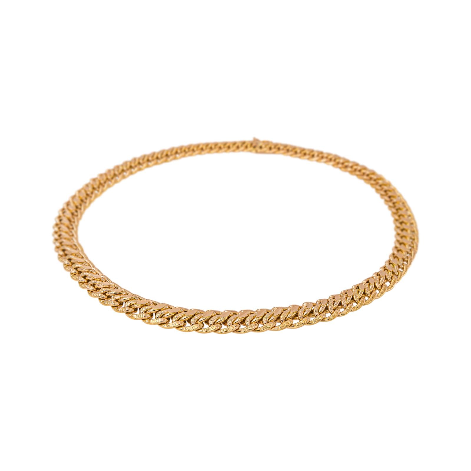 Collier Maille Russe Or rose