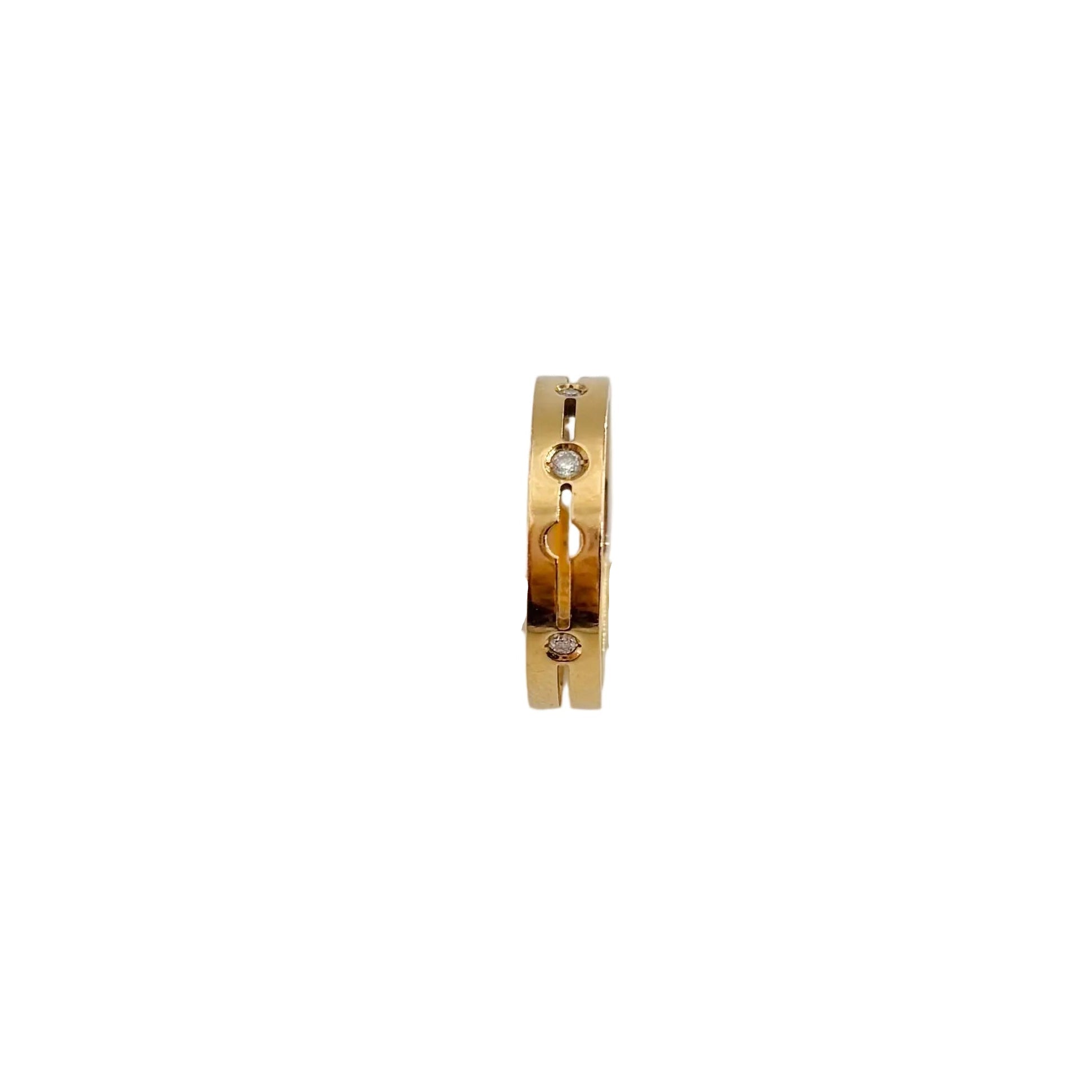 Bague DINH VAN "Pulse" PM en or rose et diamants