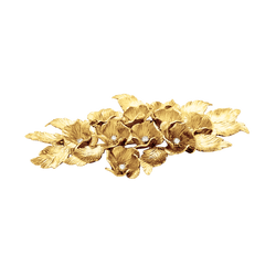 Broche "Fleurs", or jaune et diamants.