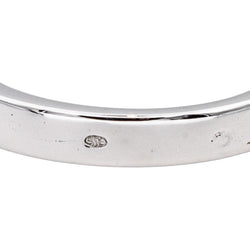 Bague  Demi-alliance  Or blanc  Diamant