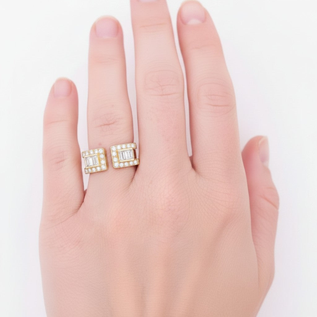 Bague JEAN VENDÔME en or jaune et diamants
