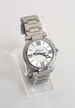 Montre CHOPARD "Impériale" en acier, améthyste et diamants