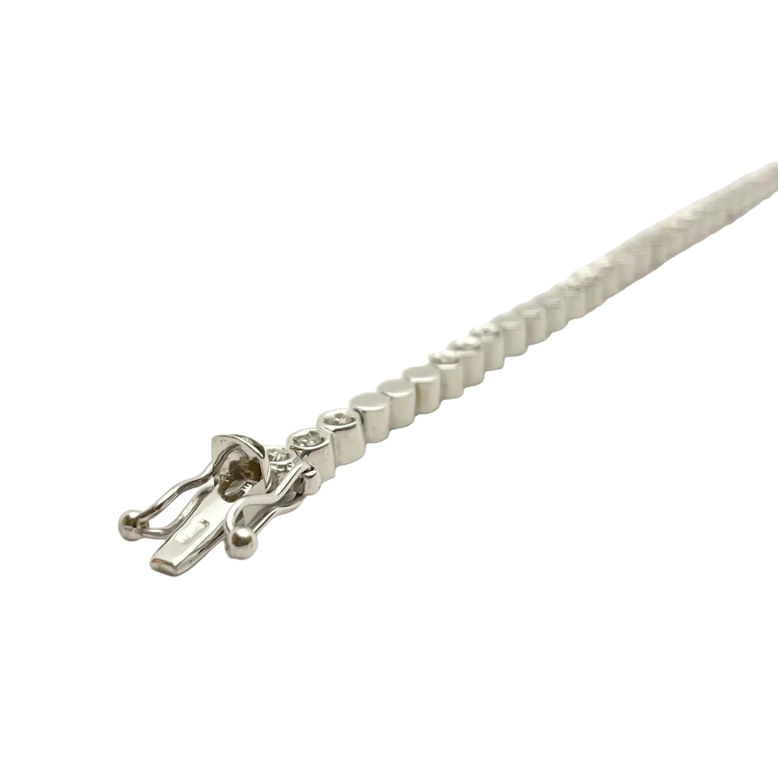 Bracelet Ligne en or blanc et diamants