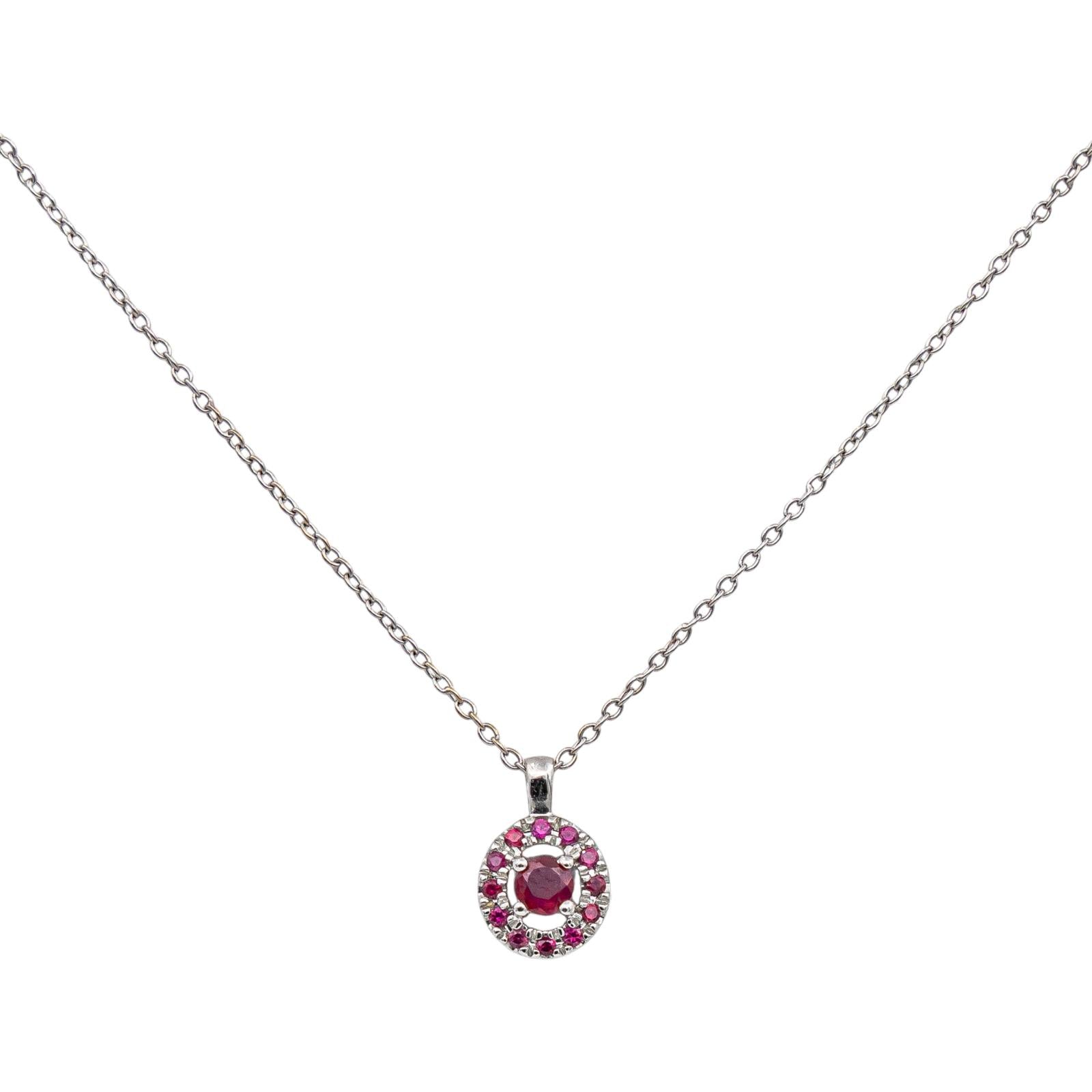 Mauboussin Collier Vie, Volupté & Passion Or blanc Rubis