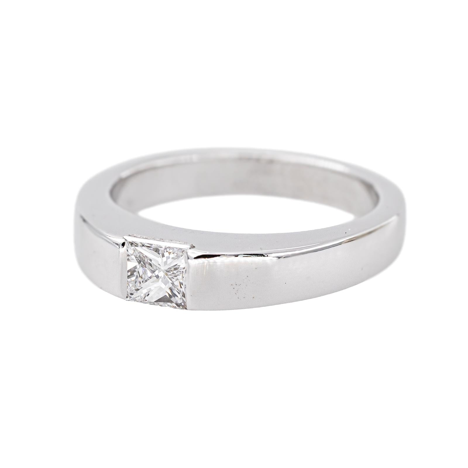 Cartier Bague Tank Or blanc Diamant