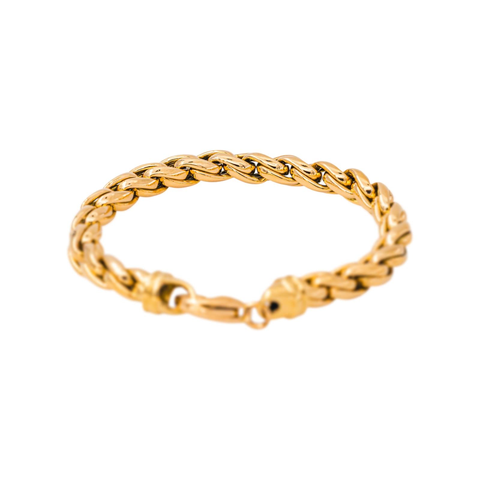 Bracelet Maille tressée Or jaune