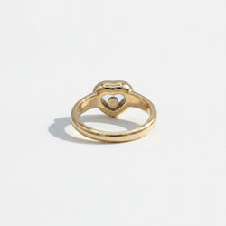 Bague CHOPARD Happy Diamond Coeur en or jaune et diamants