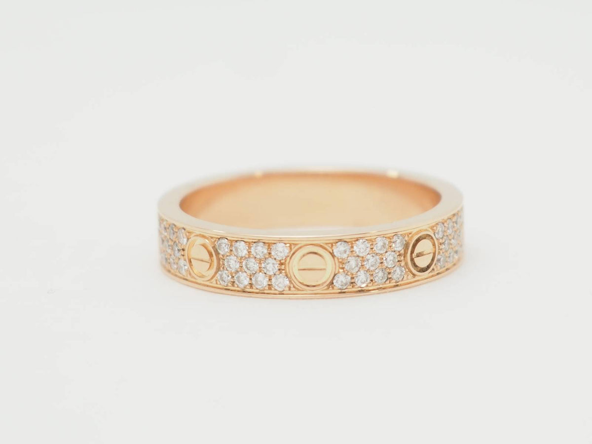 Bague Alliance CARTIER Love PM en or rose et diamants