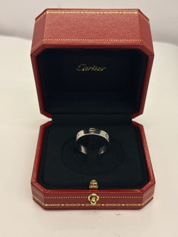Bague Alliance CARTIER "Love" en or blanc