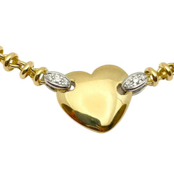 Bracelet Maille POMELLATO en or blanc, or jaune et diamants