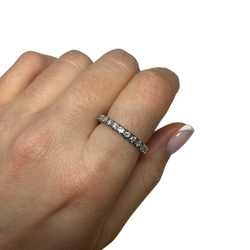Bague Alliance en platine et diamants