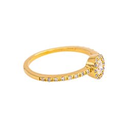 Bague Pompadour Or jaune Diamant