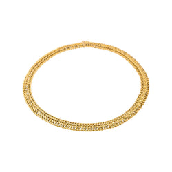 Collier Maille tressée Or jaune