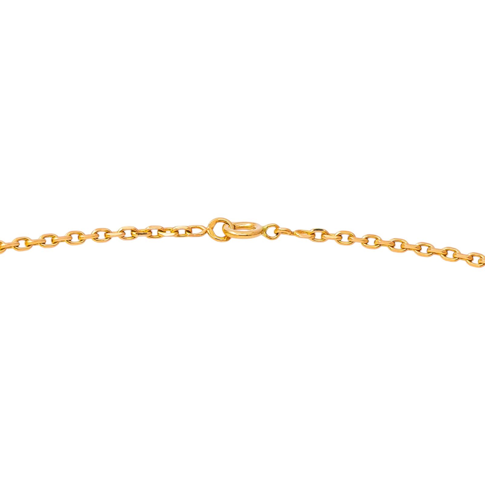 Collier Maille forçat Or rose