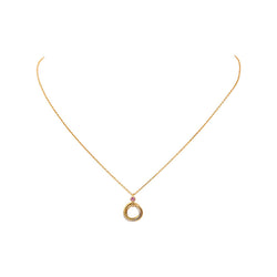 Cartier Collier Trinity Or jaune Saphir rose