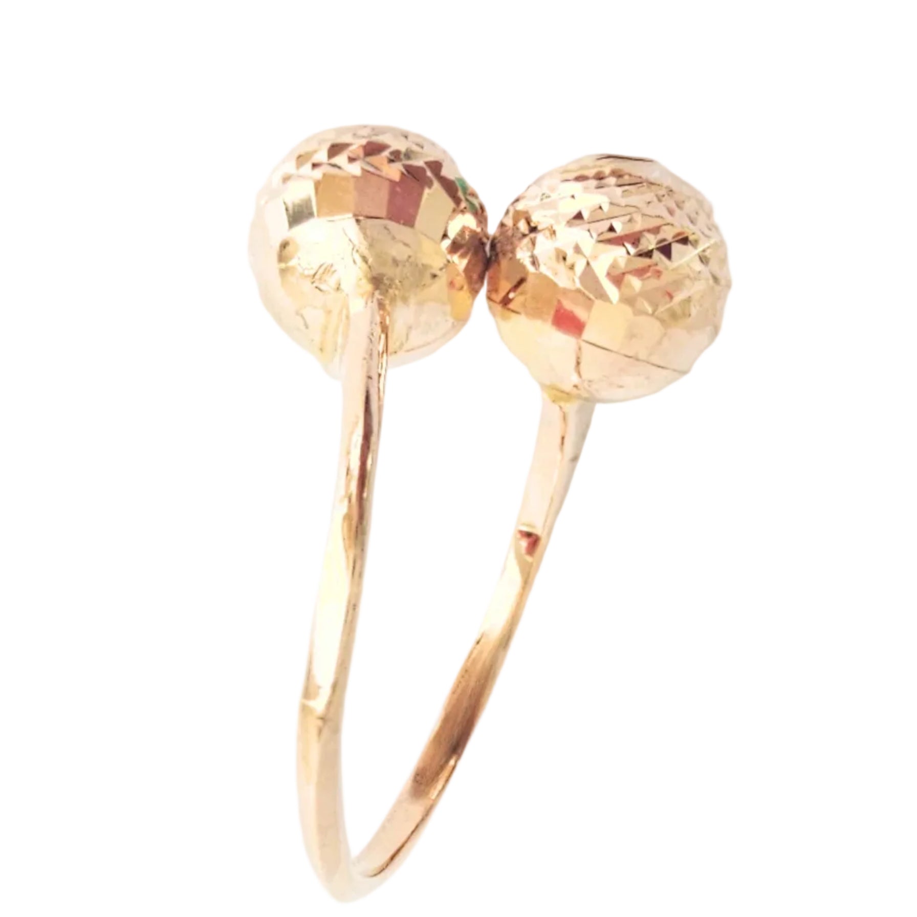 Bague Toi & Moi en or jaune et perles d'or