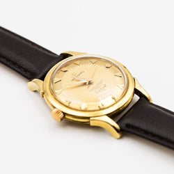Montre OMEGA Constellation en or jaune et cuir