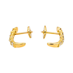 Boucles d'oreilles Or jaune Diamant