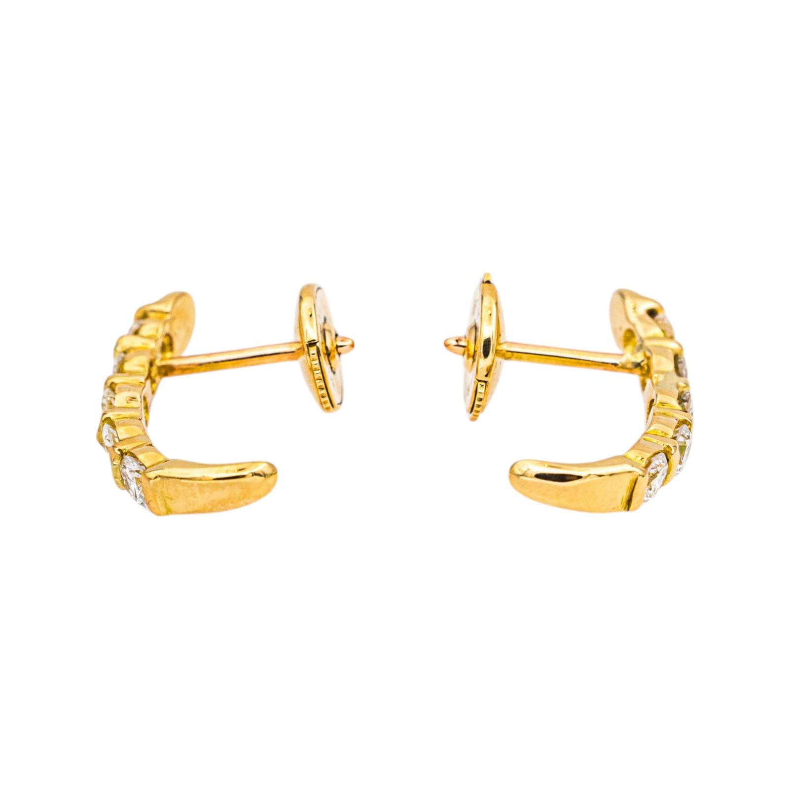 Boucles d'oreilles Or jaune Diamant