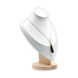 Collier Pendentif en or jaune, onyx et diamants